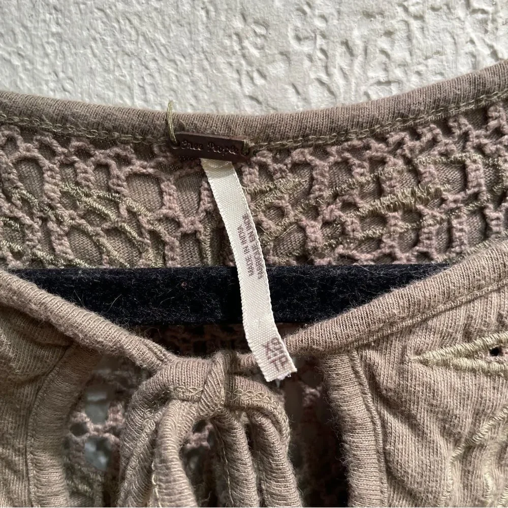 Free People Green Top